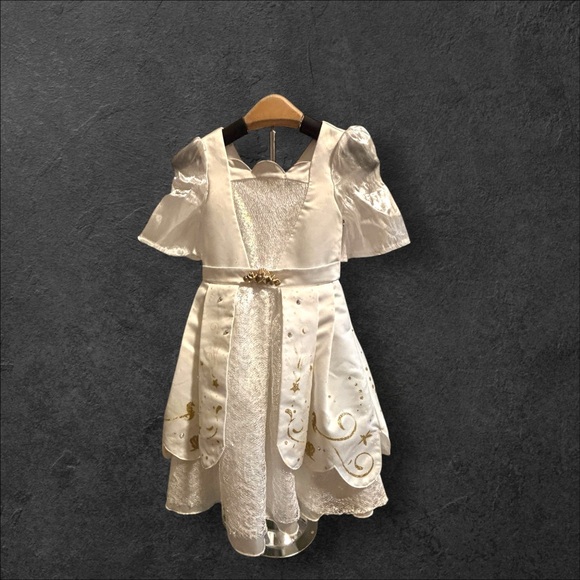 Disney 3T Formal Ariel Satin, Chiffon, Layered Wedding Dress. Exclnt cndtn. - Picture 5 of 14